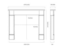 Load image into Gallery viewer, Capital 54"The Hersham in Carrara Marble 3" Rebate