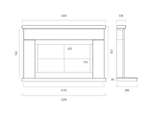 Load image into Gallery viewer, Capital Catarina 700 Fireplace Suite - Interstyle