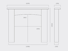 Load image into Gallery viewer, Capital 51" Alban Aegean Limestone Surround - Interstyle