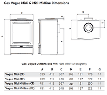 Load image into Gallery viewer, Gazco Vouge Midi Gas Stove - Interstyle