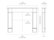 Load image into Gallery viewer, Capital Hersham Aegean Limestone Mantel - Interstyle