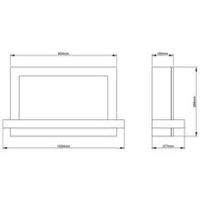 Load image into Gallery viewer, Elgin & Hall 41" Huxton Pryzm Electric Fire - Interstyle