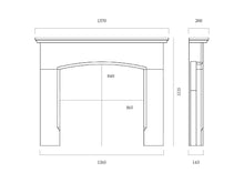 Load image into Gallery viewer, Capital 54" Peniche Portuguese Limestone Mantel - Interstyle