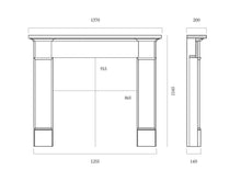 Load image into Gallery viewer, Capital 54" Silsoe Carrara Marble Mantel - Interstyle