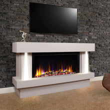 Load image into Gallery viewer, Celsi Ultiflame VR Orbital Illumia 58" Electric Fireplace Suite - Interstyle