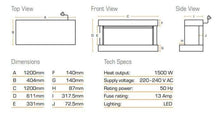 Load image into Gallery viewer, British Fires Winchester Electric Suite
