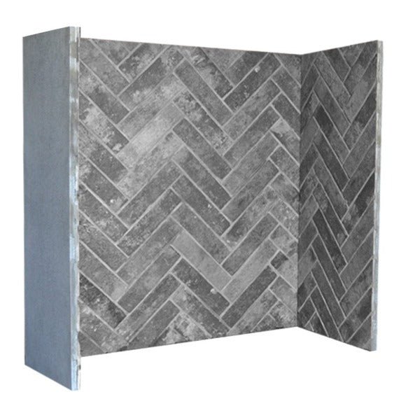 Grey Herringbone Brick Chamber