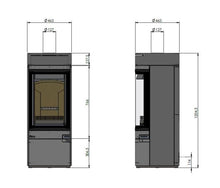 Load image into Gallery viewer, Hunter Radial Cylinder Stove
