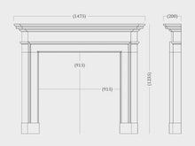 Load image into Gallery viewer, 58&quot; Aversa Micro Marble Mantel
