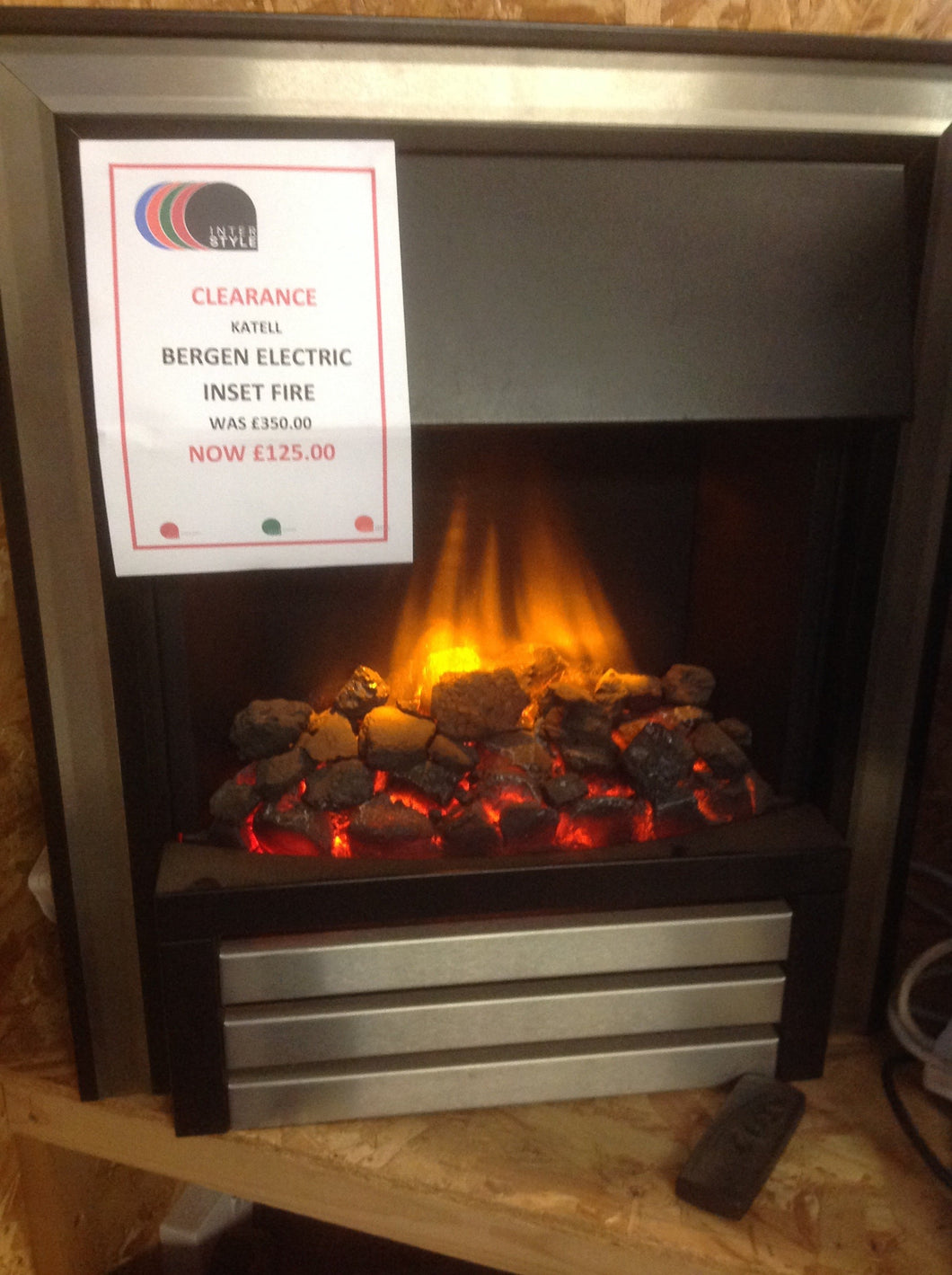 Katell Bergen Electric Inset Fire CLEARANCE EX DISPLAY MODEL