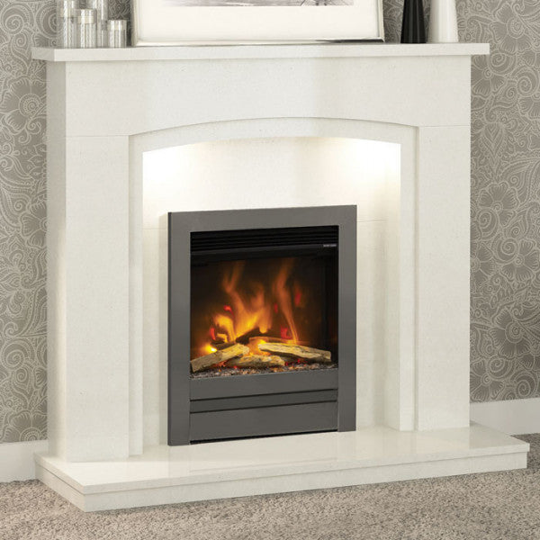 Elgin & Hall Florano Micro Marble Fireplace Suite - Interstyle
