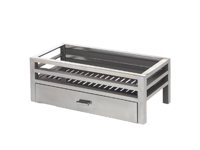 The Brightwell Polished Fire Basket - Interstyle