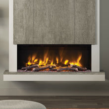 Load image into Gallery viewer, Elgin &amp; Hall Camino 53&quot; Pryzm Chimney Breat Electric Fire Vintage Oak Grey - Interstyle
