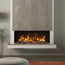 Load image into Gallery viewer, Elgin &amp; Hall Camino 53&quot; Pryzm Chimney Breat Electric Fire Vintage Oak Grey - Interstyle
