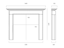 Load image into Gallery viewer, Capital 54&quot; Colby Aegean Limestone Mantel - Interstyle
