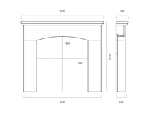 Load image into Gallery viewer, Capital Faro Portuguese Limestone Mantel - Interstyle
