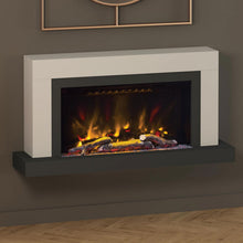 Load image into Gallery viewer, Elgin &amp; Hall 47&quot; Vardo Pryzm Electric Fire Suite Cashmere &amp; Anthracite - Interstyle
