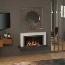 Load image into Gallery viewer, Elgin &amp; Hall 47&quot; Vardo Pryzm Electric Fire Suite Cashmere &amp; Anthracite - Interstyle
