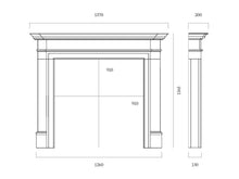 Load image into Gallery viewer, Capital 54&quot; Washington Carrara Marble Mantel - Interstyle
